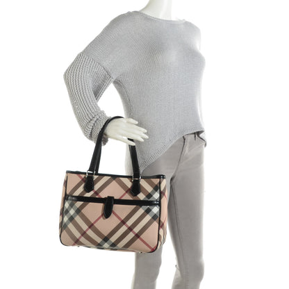 Burberry Nova Check Medium Tote Black 2 of 8