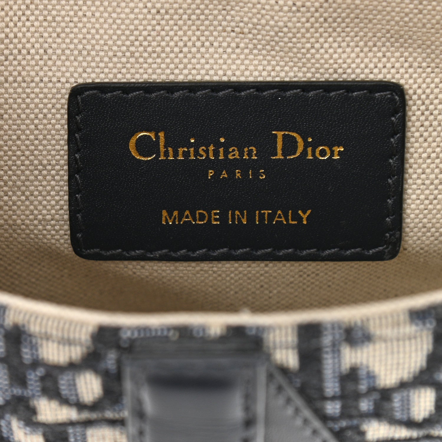 Christian Dior Oblique Mini Saddle Bag Blue 6 of 10