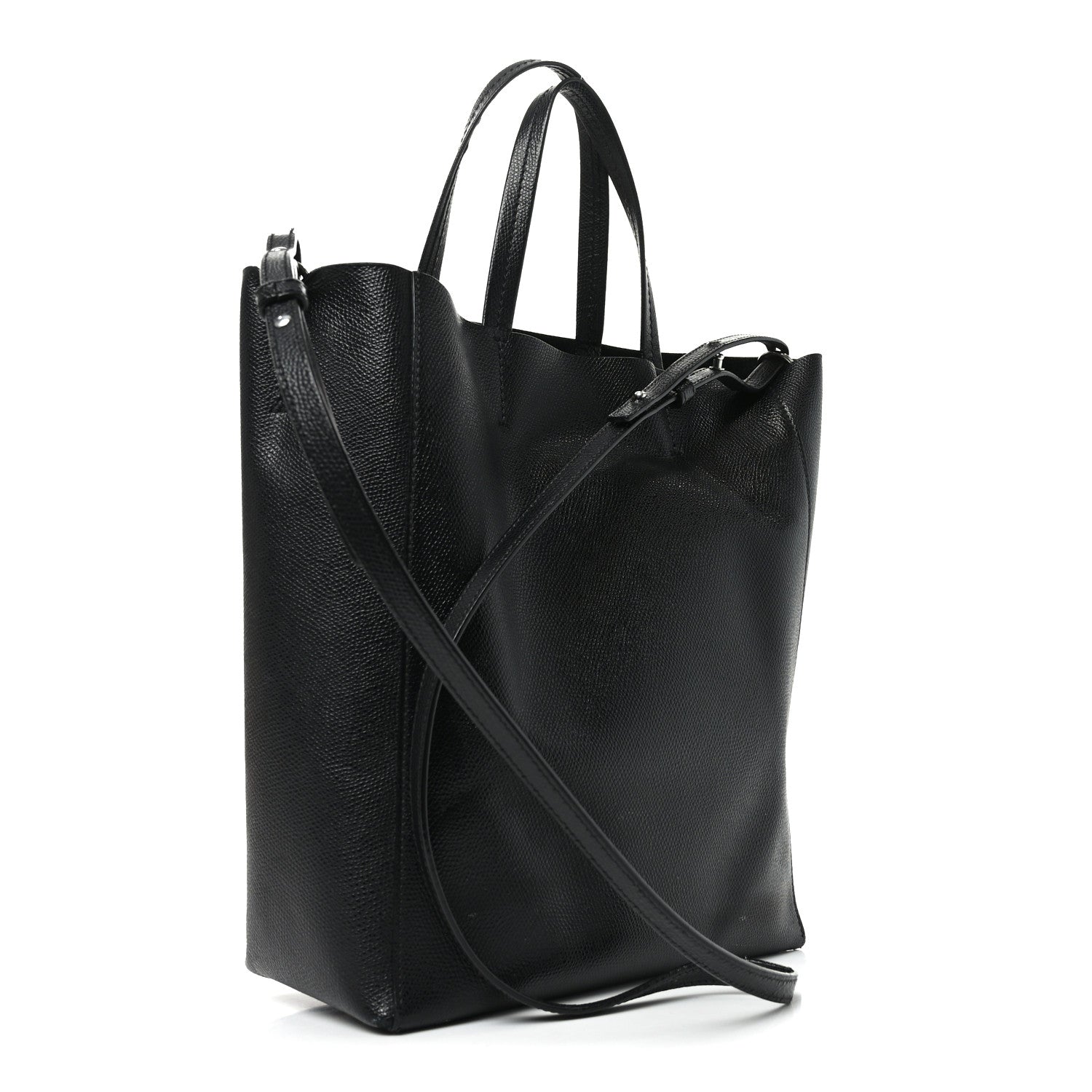 Celine Grained Calfskin Small Vertical Cabas Black 1883252