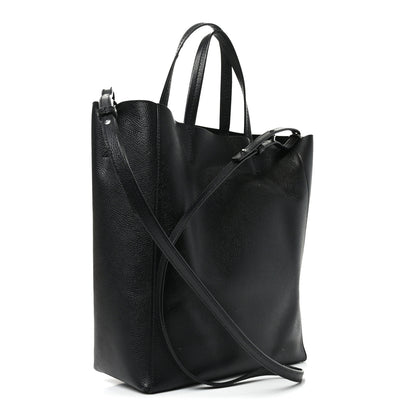 Celine Grained Calfskin Small Vertical Cabas Black 3 of 9