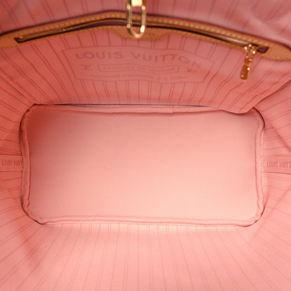 Louis Vuitton Damier Azur Neo Neverfull MM Rose Ballerine 6 of 9