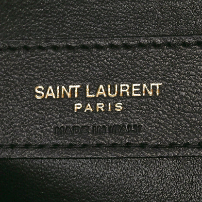 Saint Laurent Suede Calfskin Mini Quilted Monogram Camera Bag Golden Leaf 6 of 10