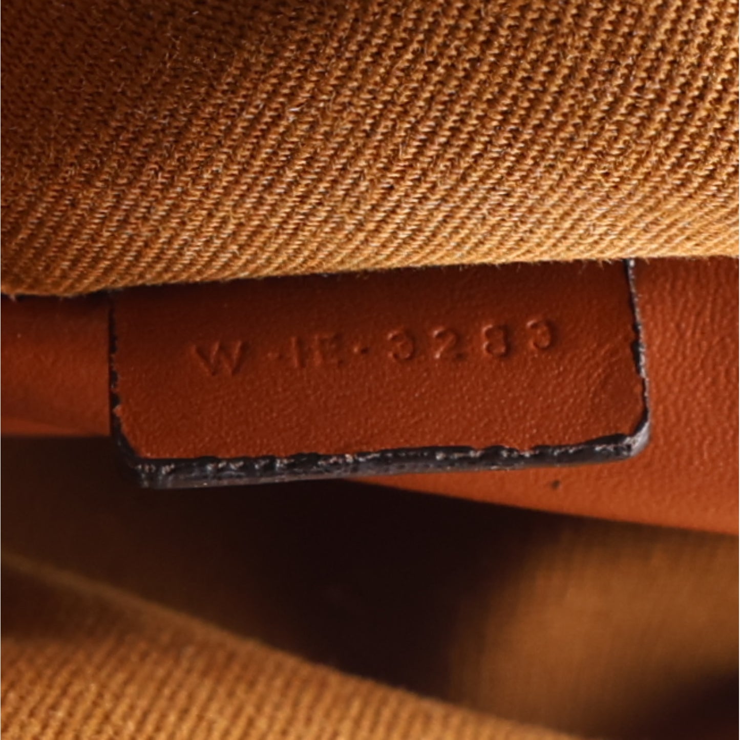 Triomphe Canvas Calfskin Large Cosmetic Pouch Tan