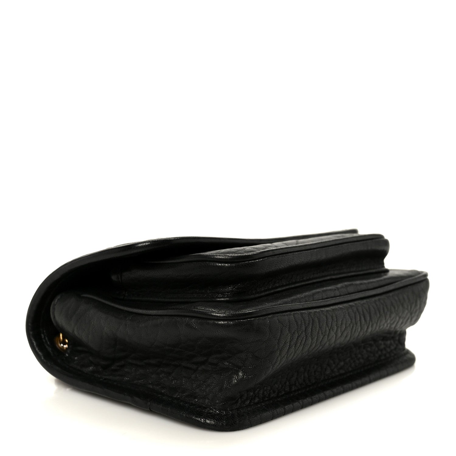 Saint Laurent Grained Lambskin Monogram Mini Niki Chain Satchel Black 4 of 11