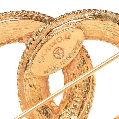 Chanel CC Small Brooch Gold 4 of 4