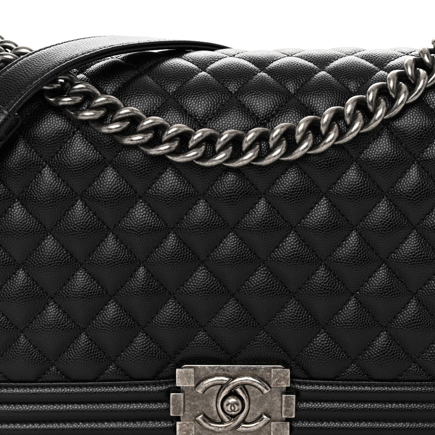 Chanel Caviar Quilted New Medium Boy Flap Black 8 of 10