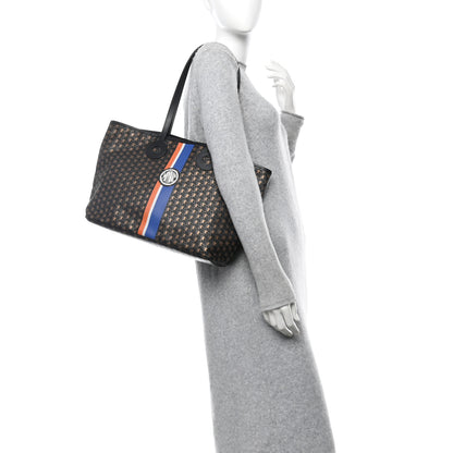 Moynat Grained Calfskin Canvas 1920 Oh! Tote Ruban MM Carbon Bronze 2 of 10