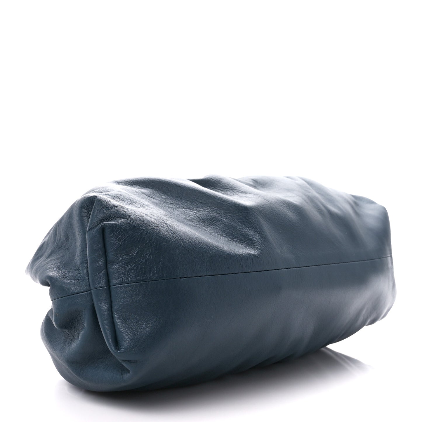 Smooth Butter Calf The Pouch Oversized Clutch Deep Blue