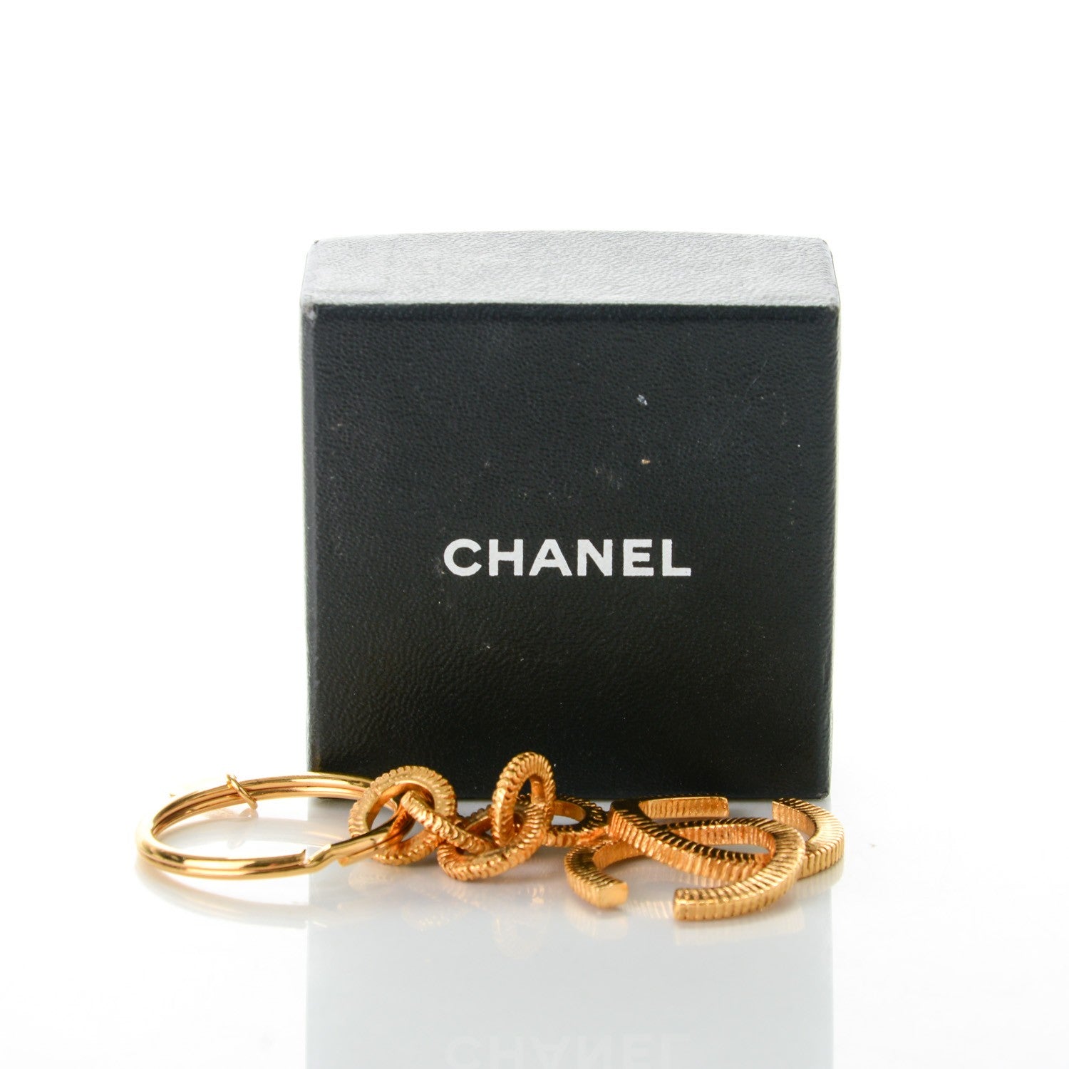 Chanel CC Key Chain Gold 4 of 4