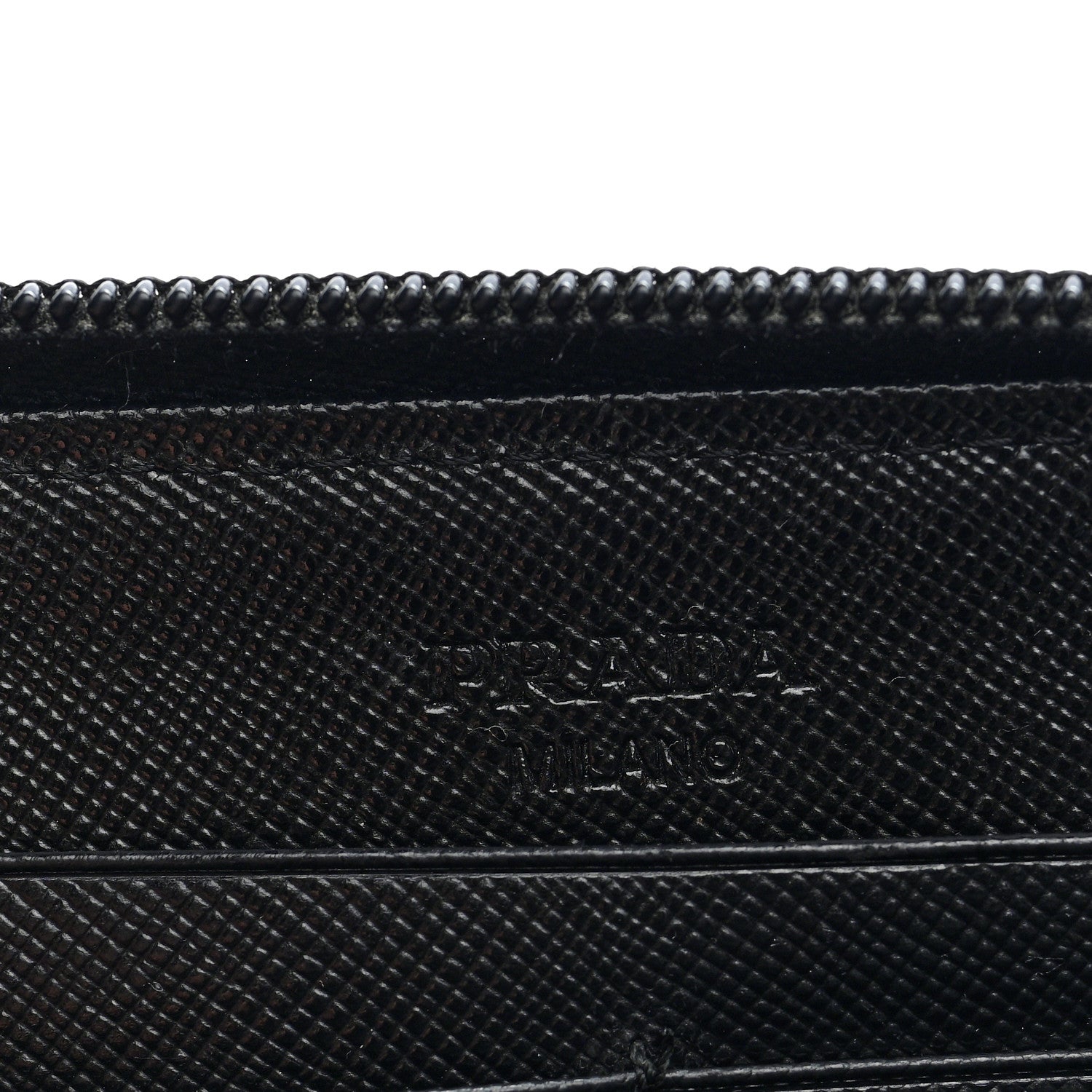 Prada Tessuto Nylon Zip Around Wallet Black 5 of 6