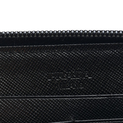 Prada Tessuto Nylon Zip Around Wallet Black 5 of 6