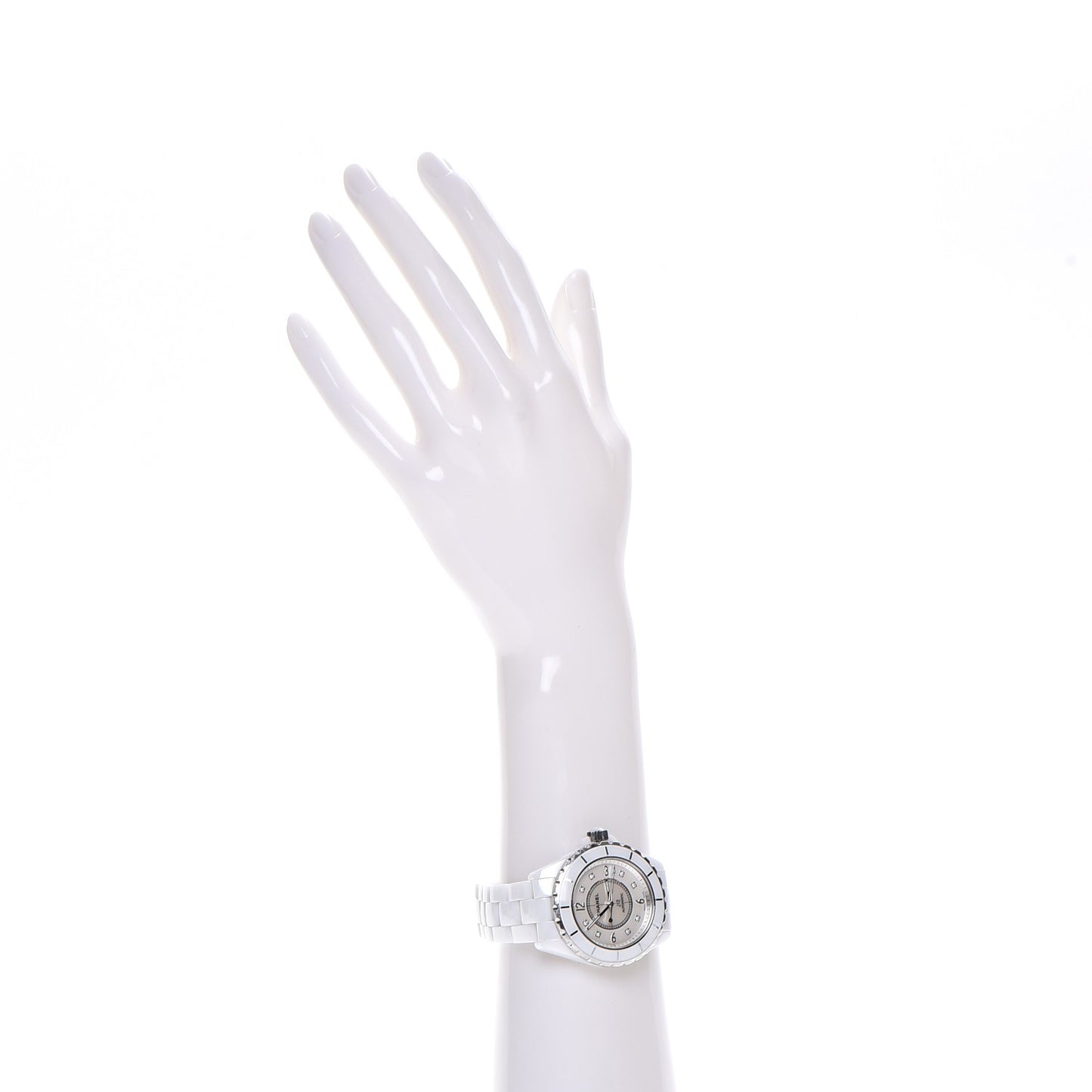 Stainless Steel Ceramic Diamond 38mm J12 Automatic Watch White
