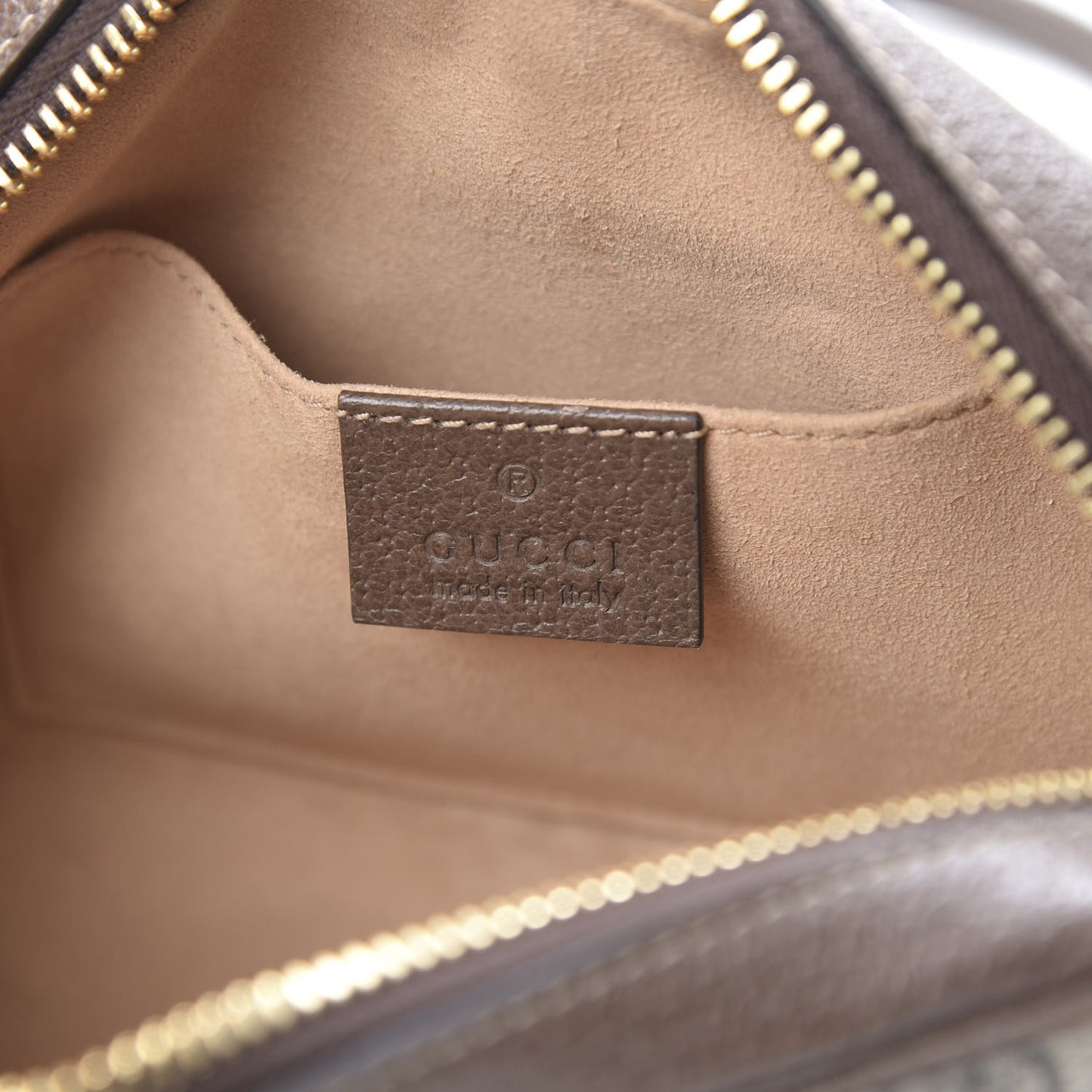 GG Supreme Monogram Web Mini Ophidia Shoulder Bag Brown