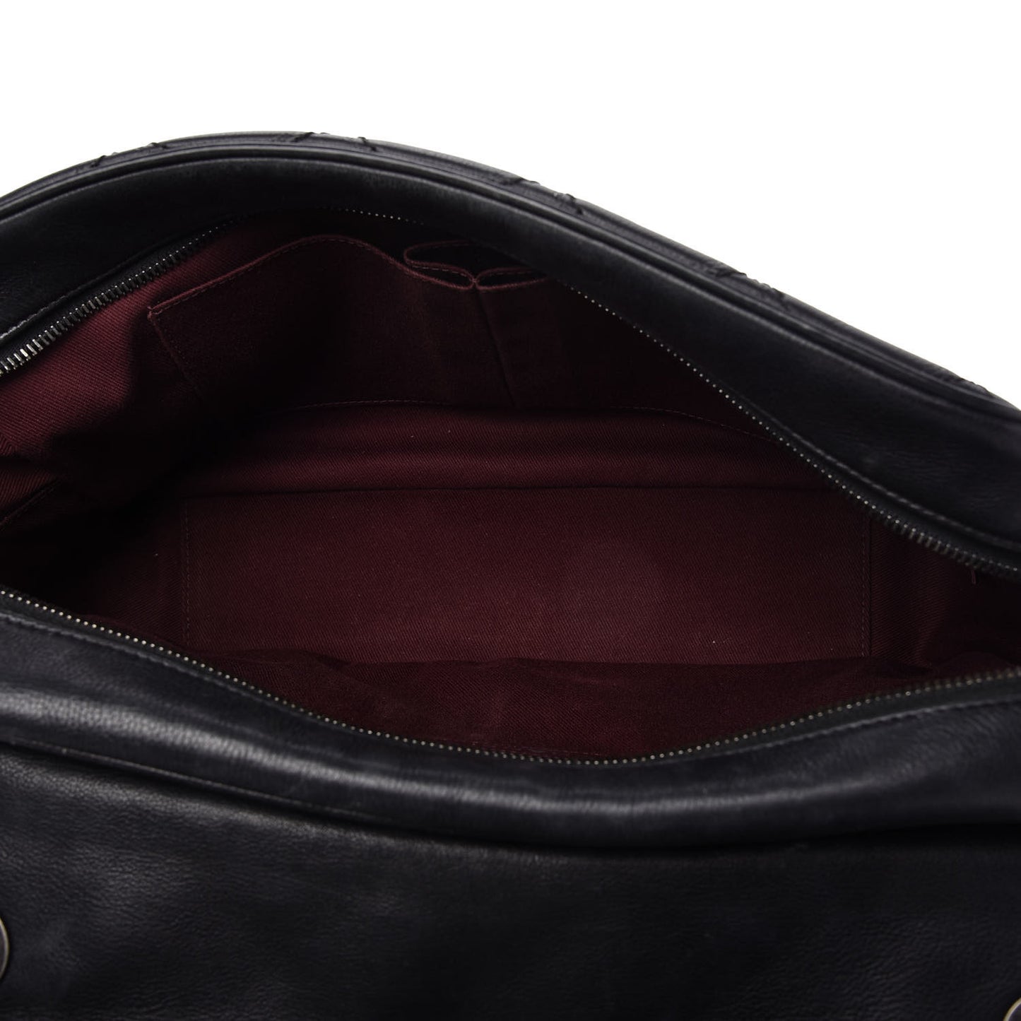 Calfskin Quilted Jumbo Coco Sporran Flap Black