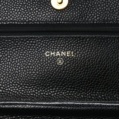 Chanel Caviar Quilted Wallet On Chain WOC Black 6 of 9
