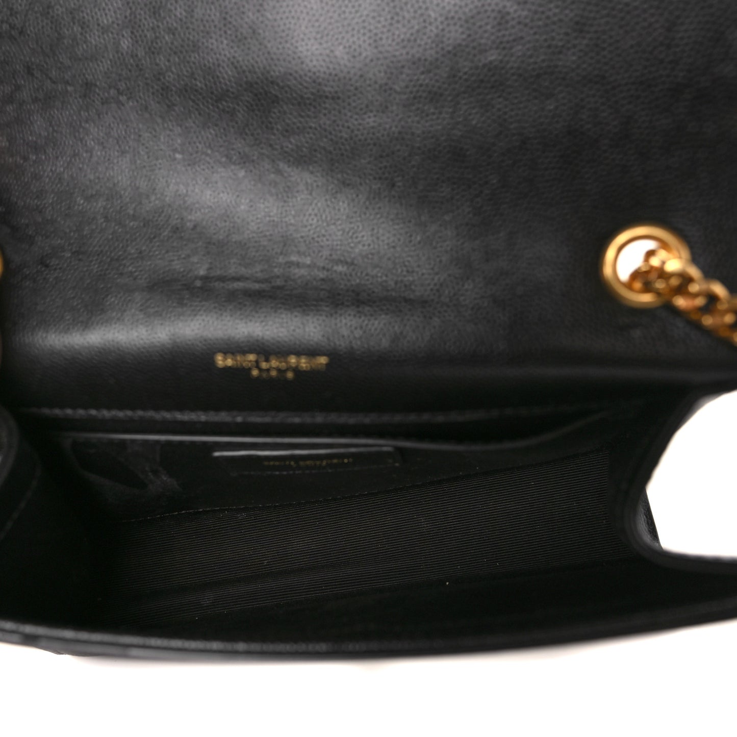 Grain De Poudre Small Classic Monogram Kate Tassel Satchel Black
