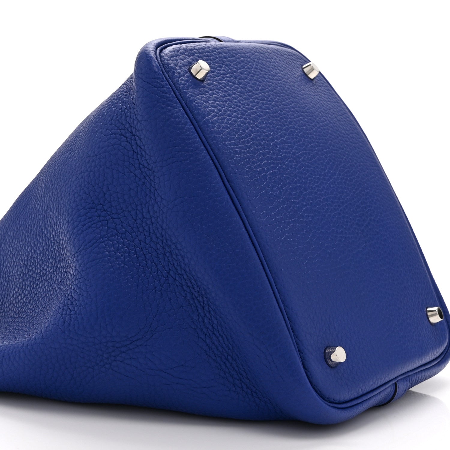 Hermes Taurillon Clemence Picotin Lock 22 MM Bleu Electrique 9 of 10