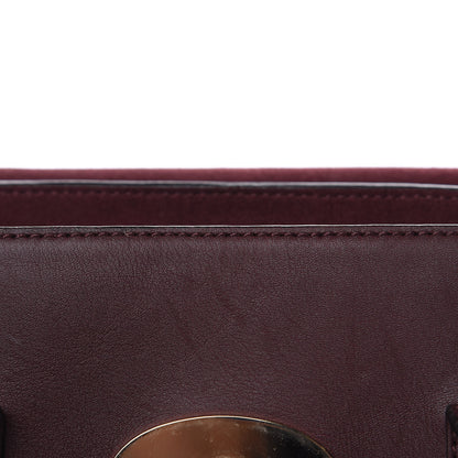 Mulberry Calfskin Studded Medium Cara Delevingne Convertible Satchel Oxblood 10 of 14