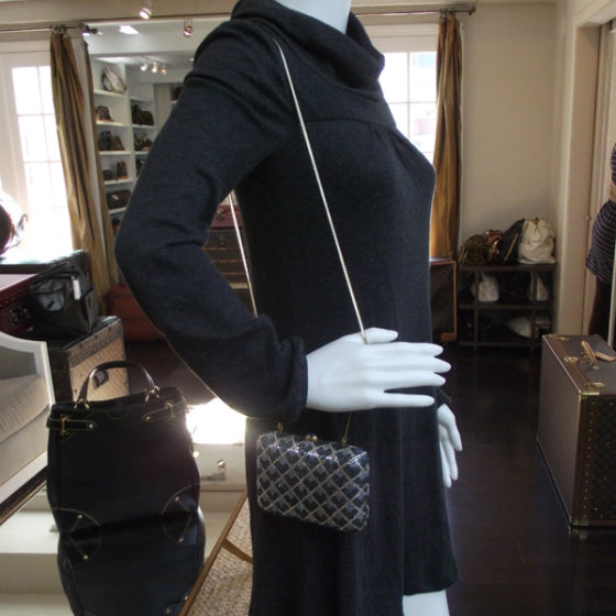 Swarovski Crystal Minaudiere Clutch Blue