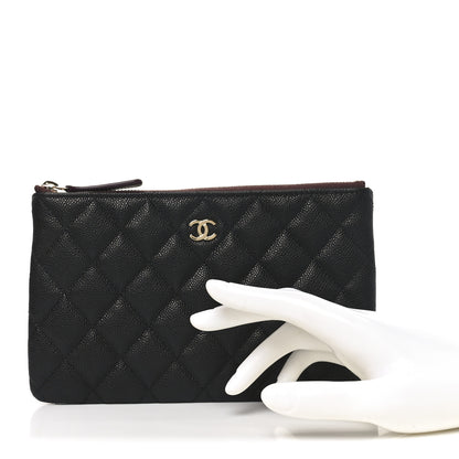 Chanel Caviar Quilted Cosmetic Case Black 2 of 7