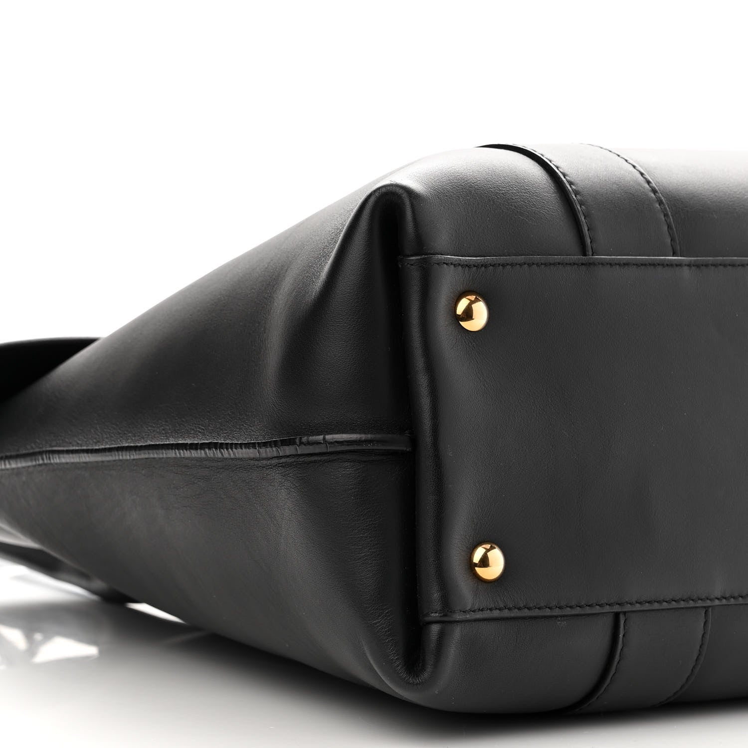 Salvatore Ferragamo Calfskin Large Sookie Satchel Black 10 of 21