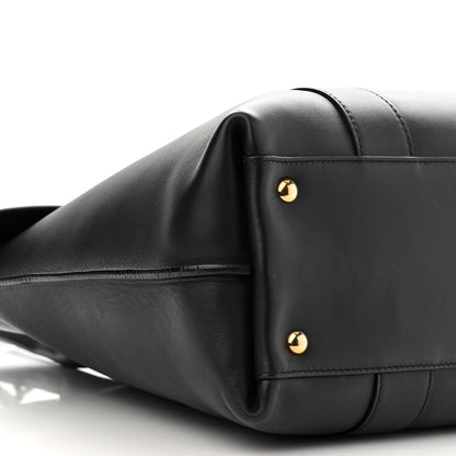 Salvatore Ferragamo Calfskin Large Sookie Satchel Black 10 of 21