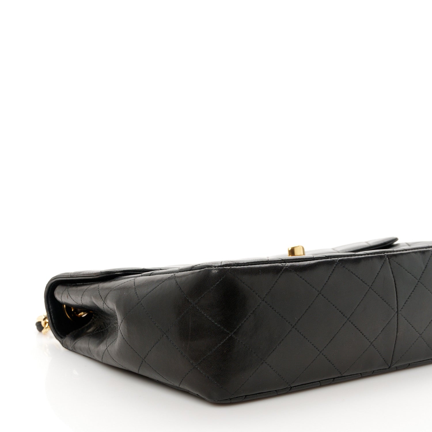 Chanel Lambskin Quilted XL Jumbo Single Flap Black 11 of 12