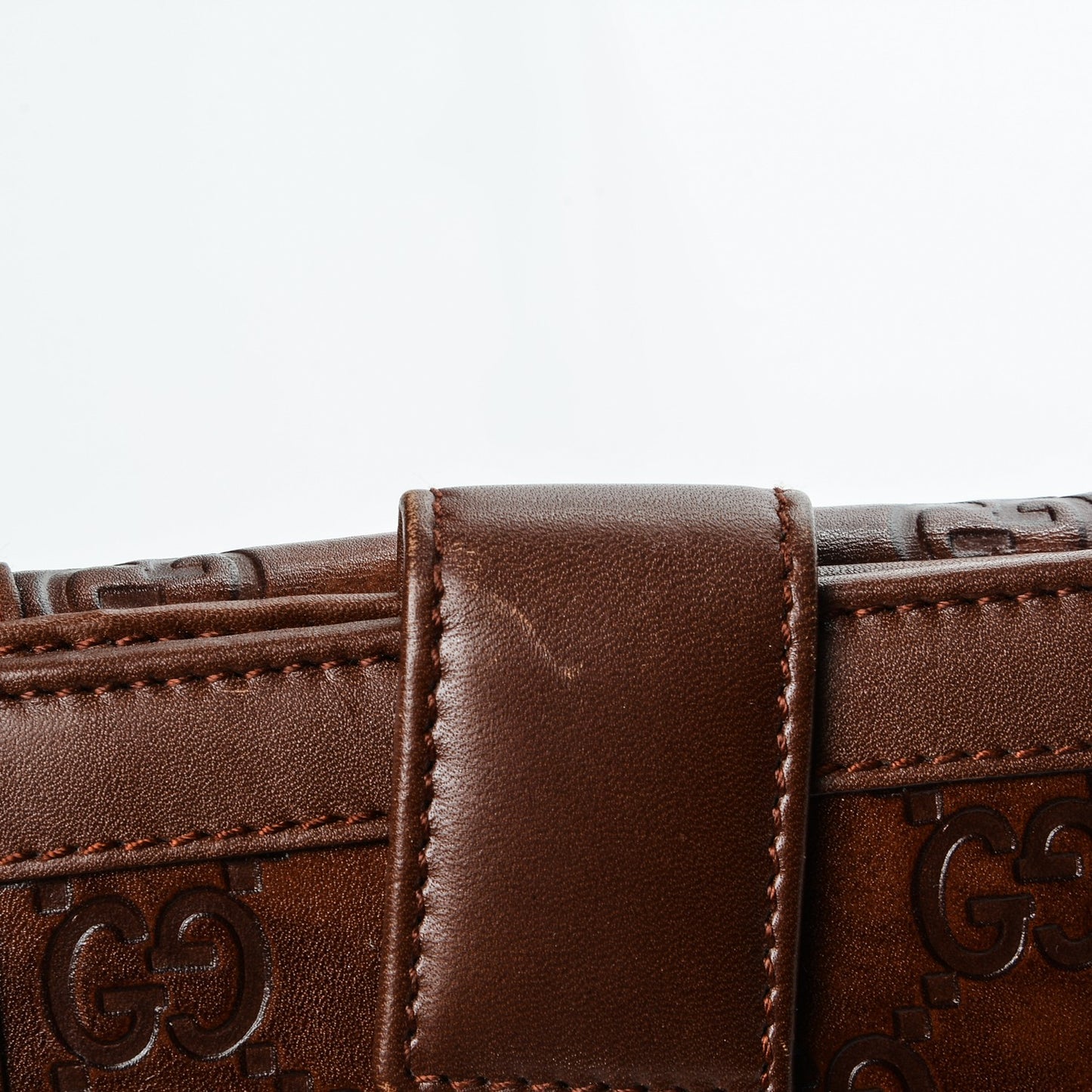 Guccissima French Flap Wallet Brown
