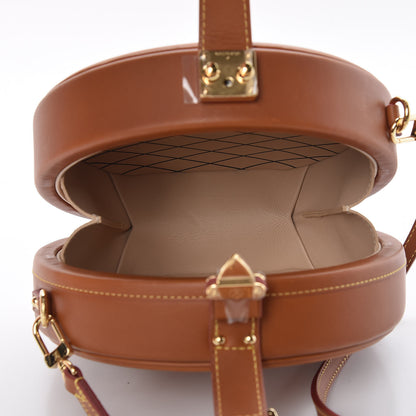 Louis Vuitton Calfskin Catogram Petite Boite Chapeau Tan 5 of 8