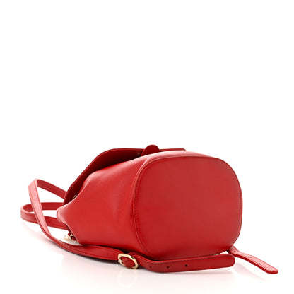 Chanel Lambskin CC Mania Backpack Red 4 of 12