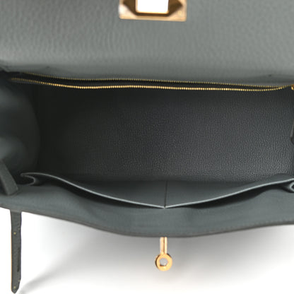 Hermes Togo Kelly Retourne 28 Vert Amande 5 of 11