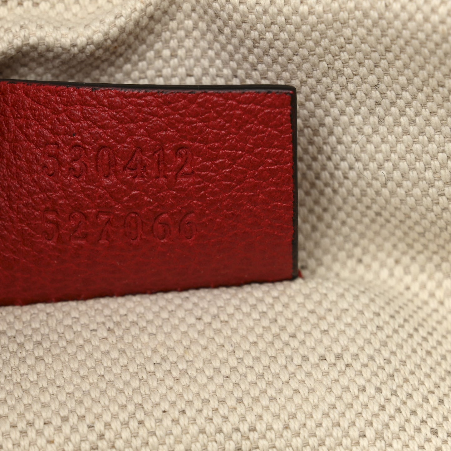 Grained Calfskin Logo Belt Bag Hibiscus Red