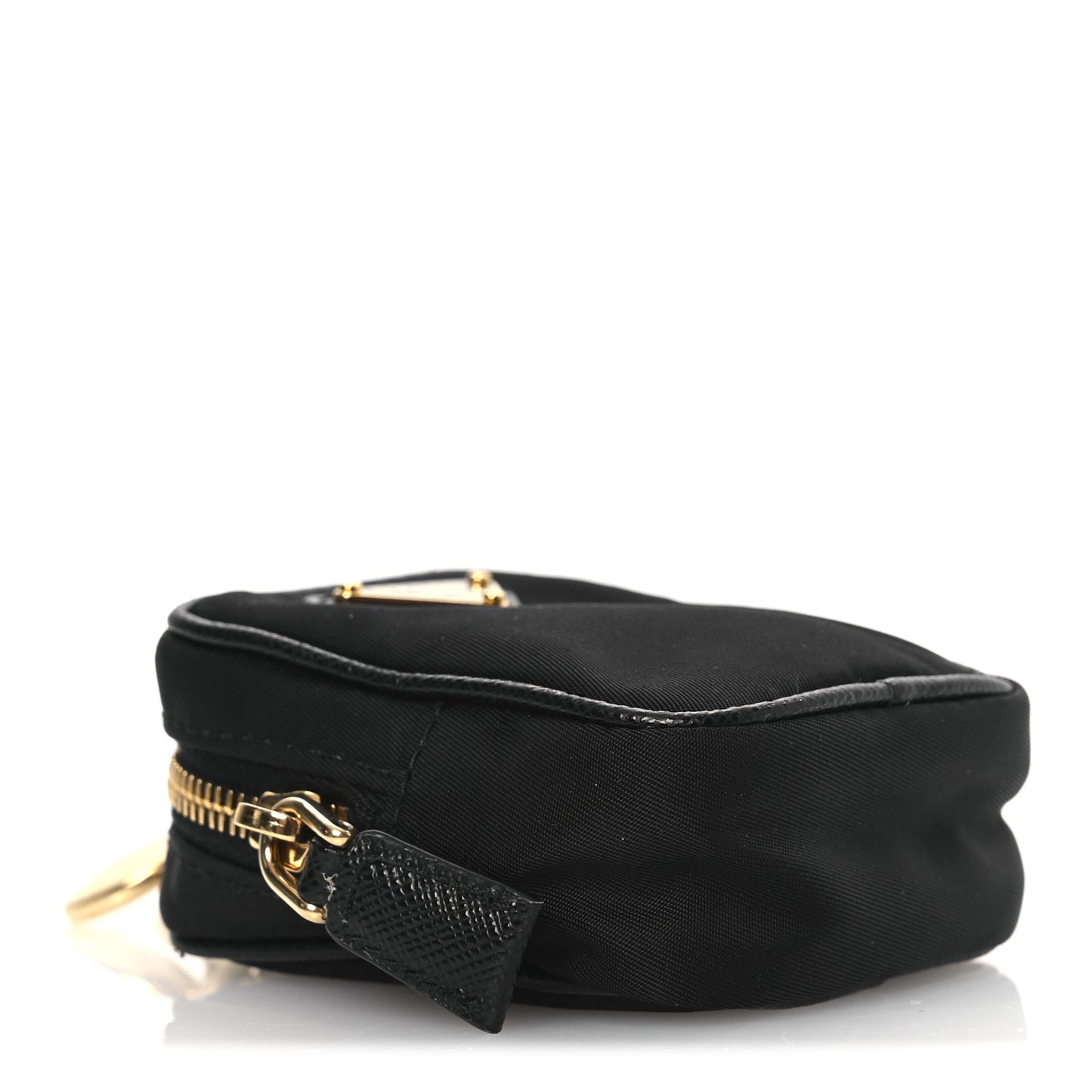 Tessuto Nylon Saffiano Mini Pouch Black