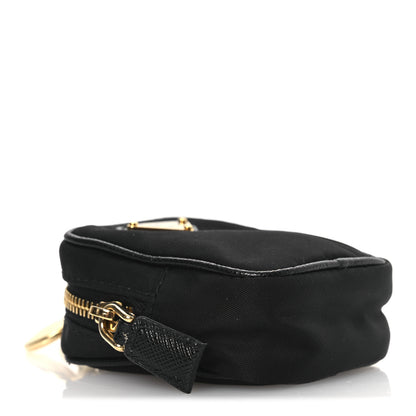 Prada Tessuto Nylon Saffiano Mini Pouch Black 4 of 10