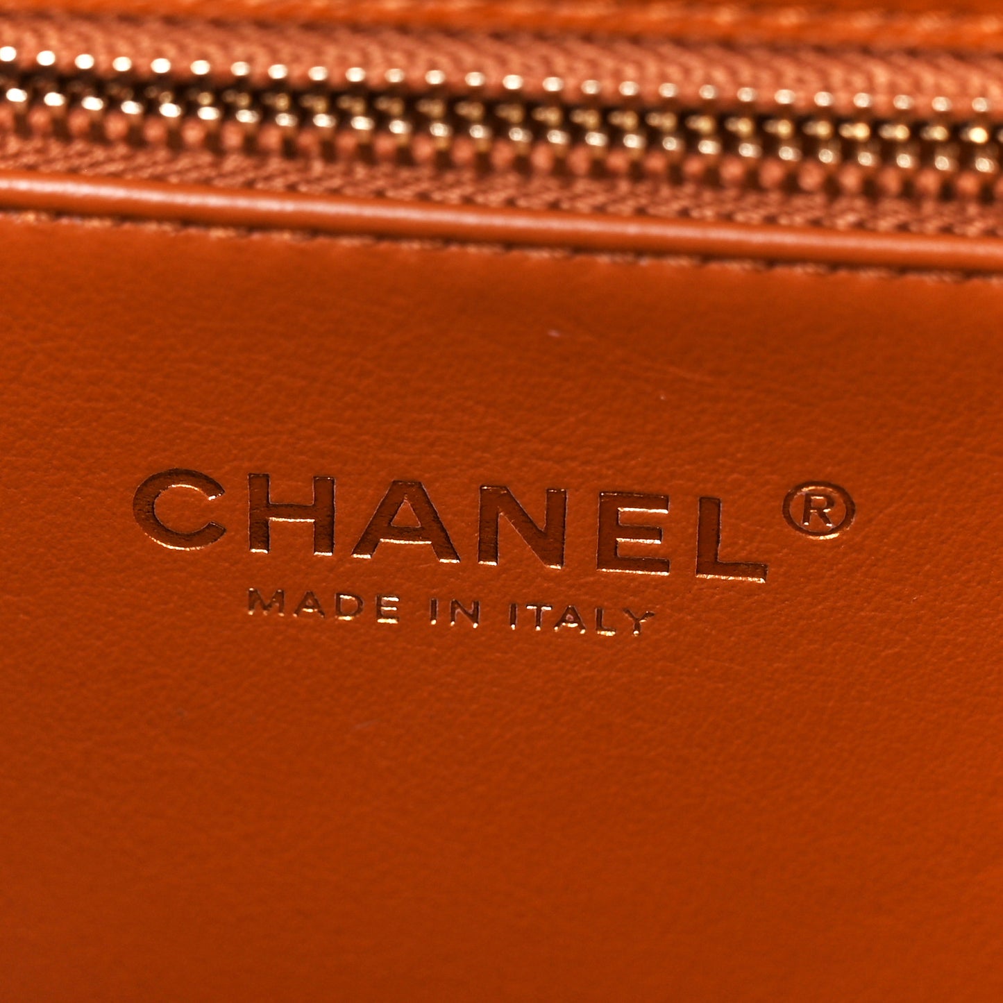 Caviar Quilted Chain Frame Flap Light Brown