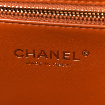 Chanel Caviar Quilted Chain Frame Flap Light Brown 6 of 12