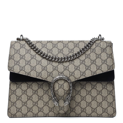 Gucci GG Supreme Monogram Medium Dionysus Shoulder Bag Black 1 of 9