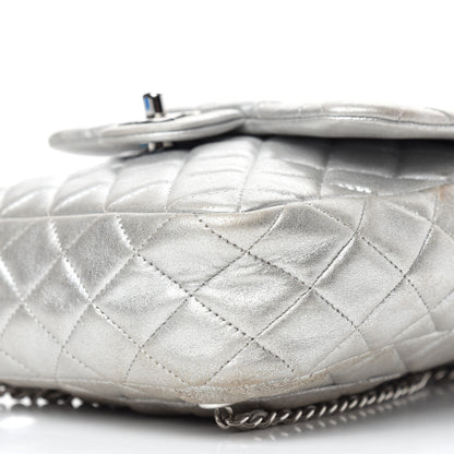 Chanel Metallic Lambskin Quilted Small In Seoul Backpack Silver 7 of 10