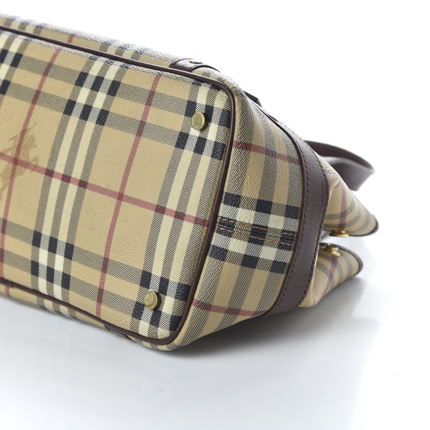 Haymarket Check Buckle Satchel Chocolate