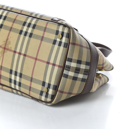 Burberry Haymarket Check Buckle Satchel Chocolate 7 of 10