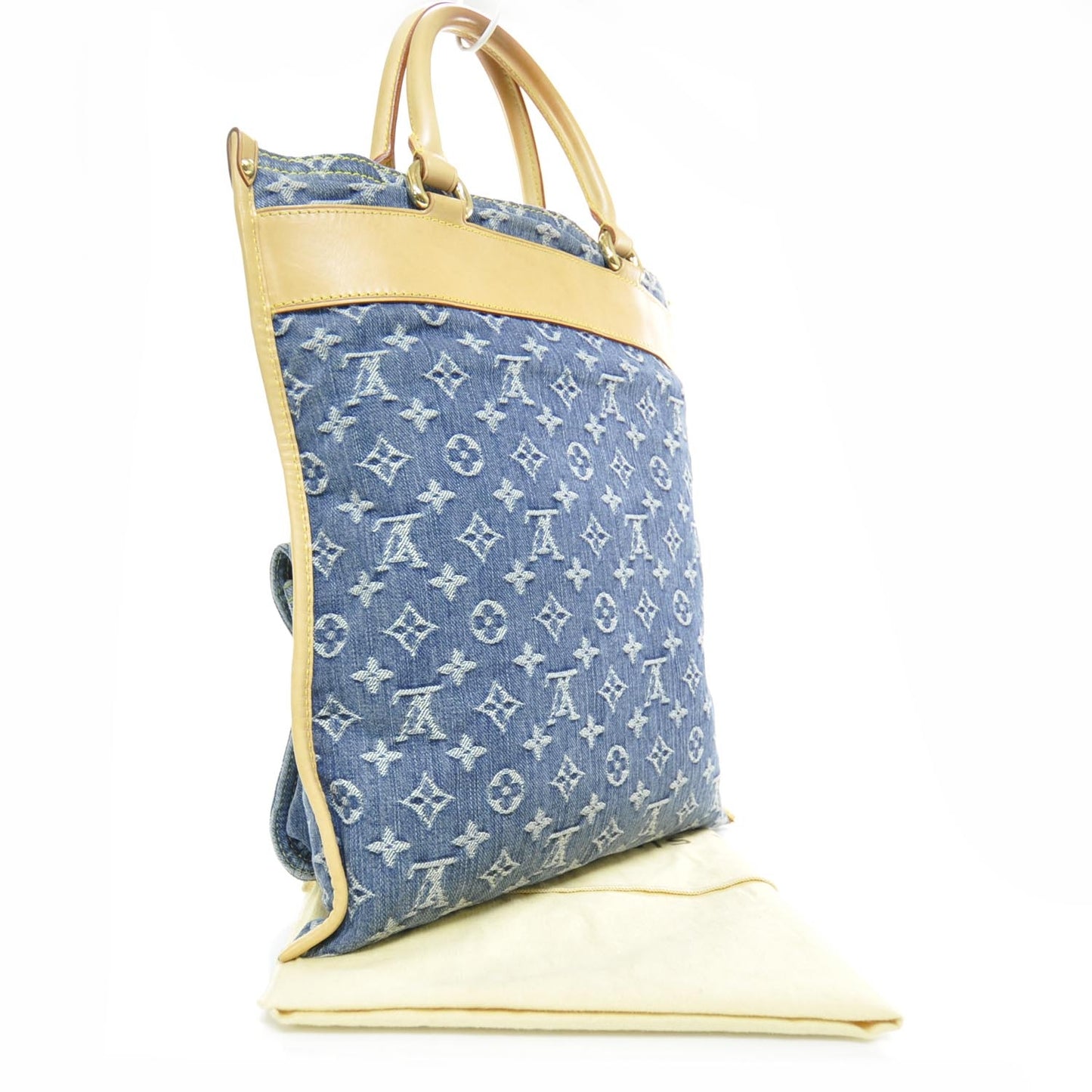 Denim Monogram Sac Plat