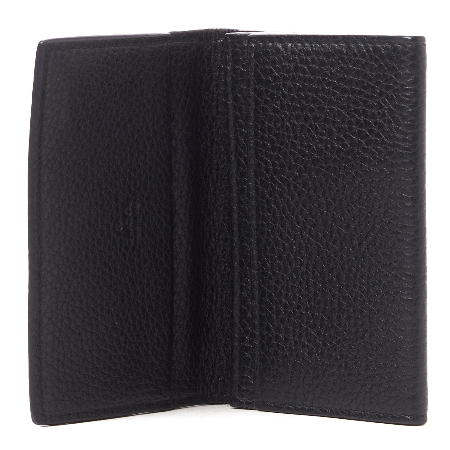 Gucci Pebbled Calfskin Dorian Card Case Black 4 of 8