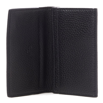Gucci Pebbled Calfskin Dorian Card Case Black 4 of 8