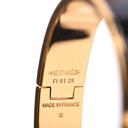 Hermes Enamel Narrow Clic Clac H Bracelet PM Black 3 of 4