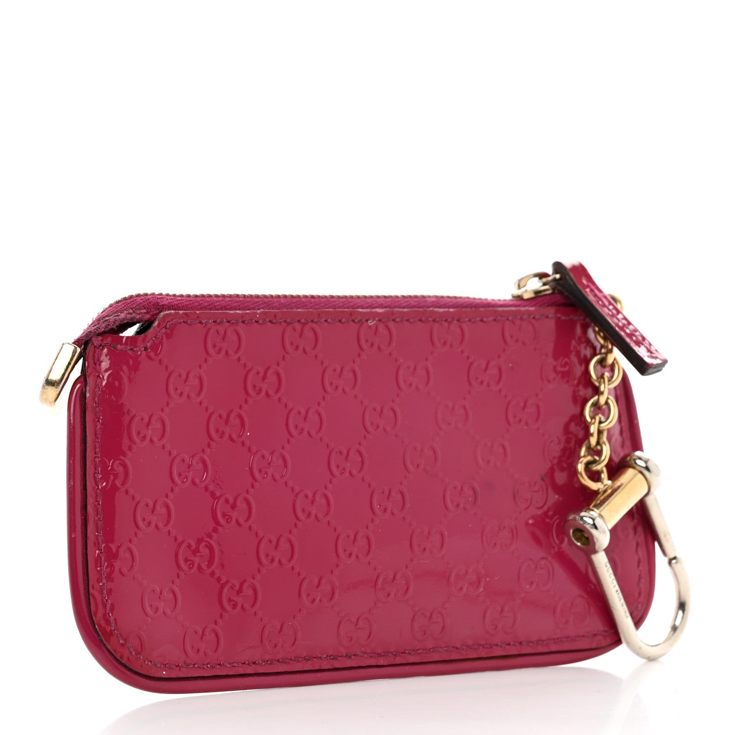 Gucci Patent Microguccissima Key Case Rose Bed 3 of 7