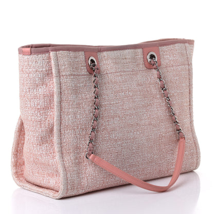 Chanel Canvas Small Deauville Tote Pink 2 of 4