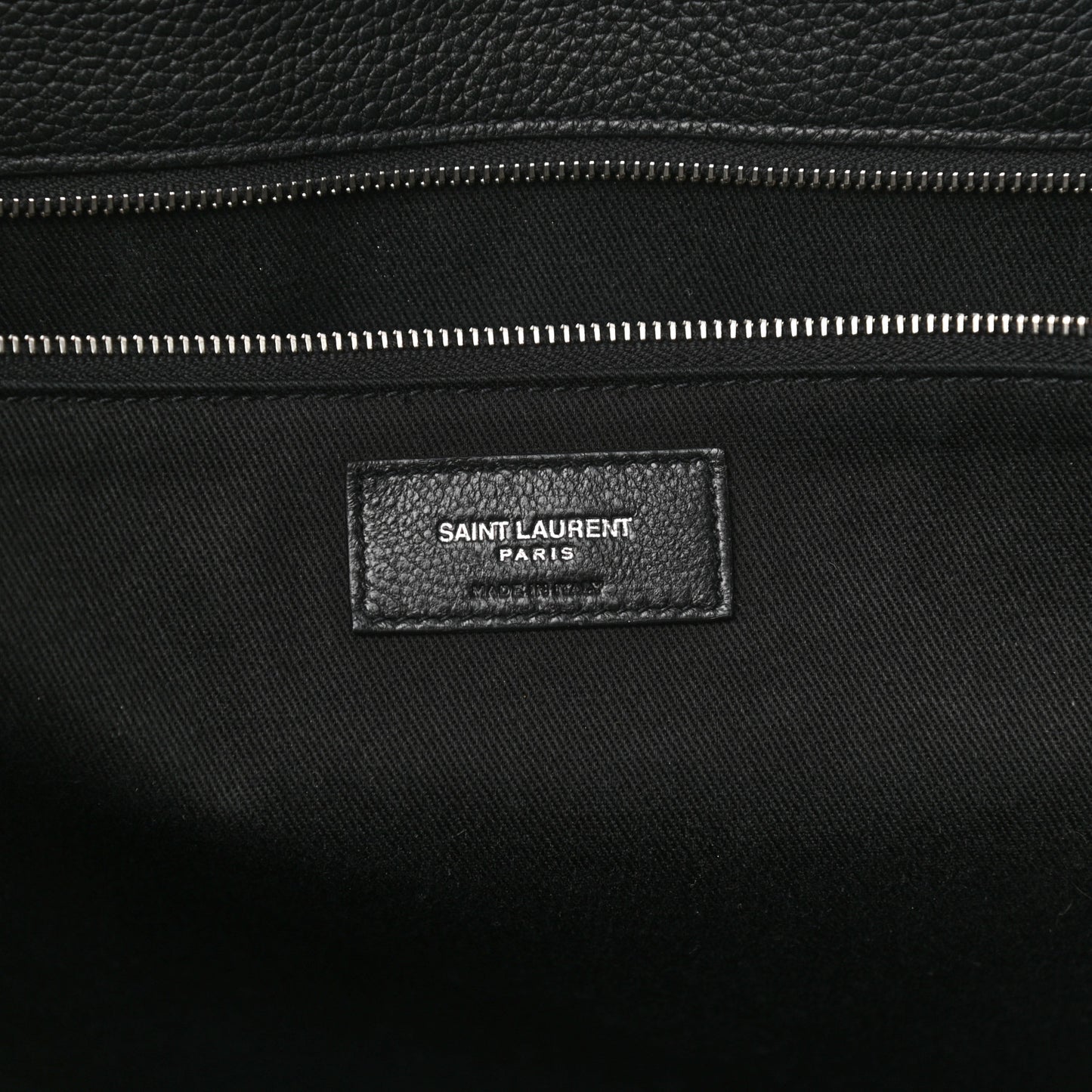 Grained Calfskin Medium Souple Sac De Jour Duffle Black
