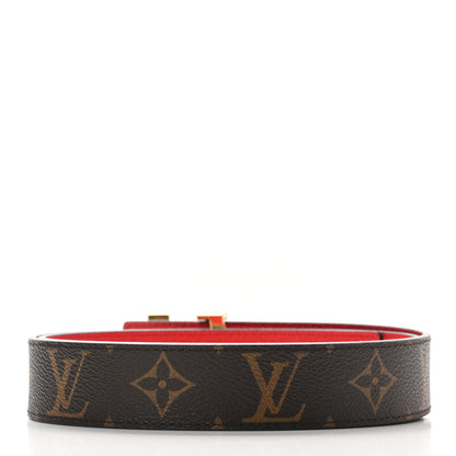Louis Vuitton Monogram 30mm LV Initiales Reversible Belt 85 34 Coquelicot 4 of 8