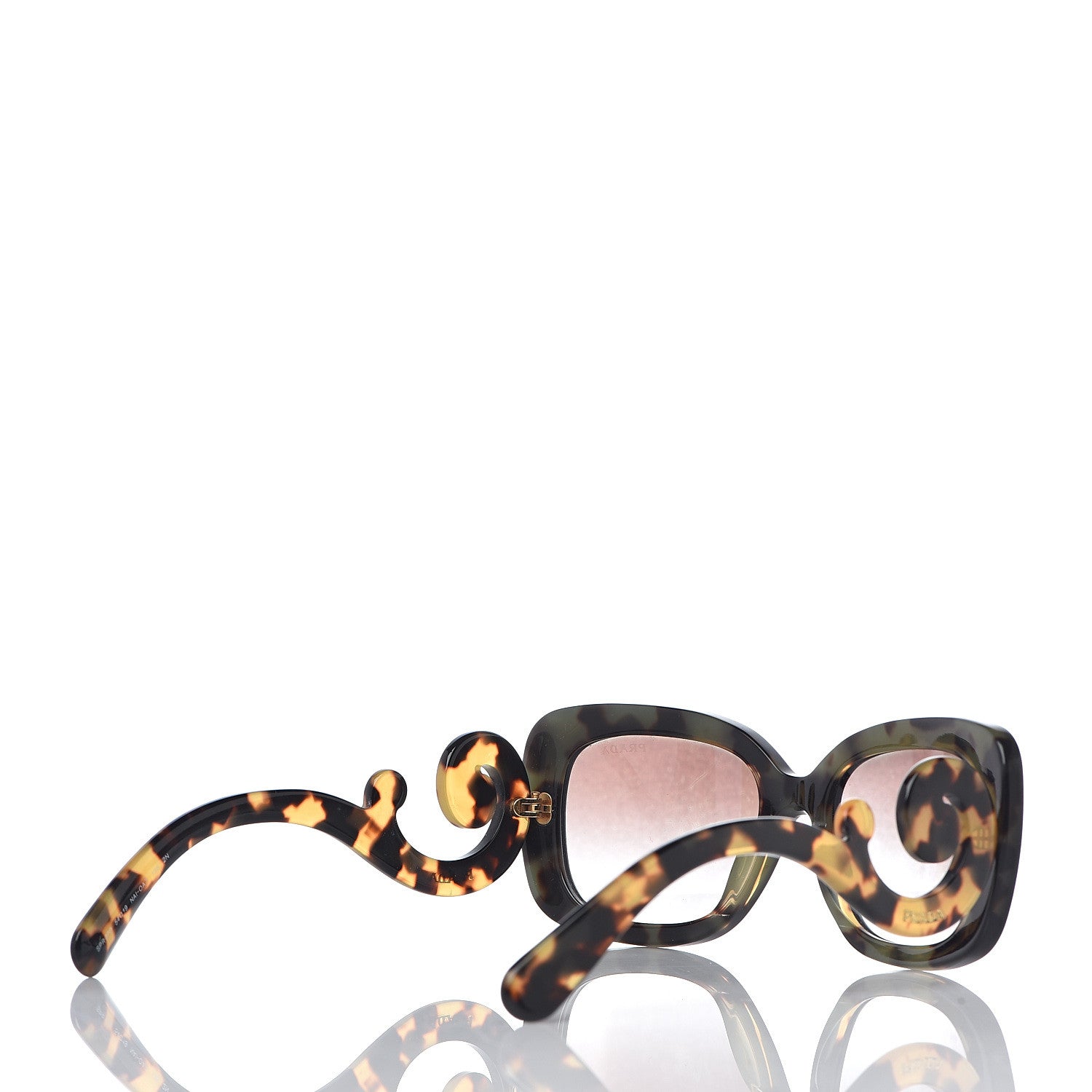 Prada Acetate Baroque Sunglasses SPR 27O Tortoise 4 of 6