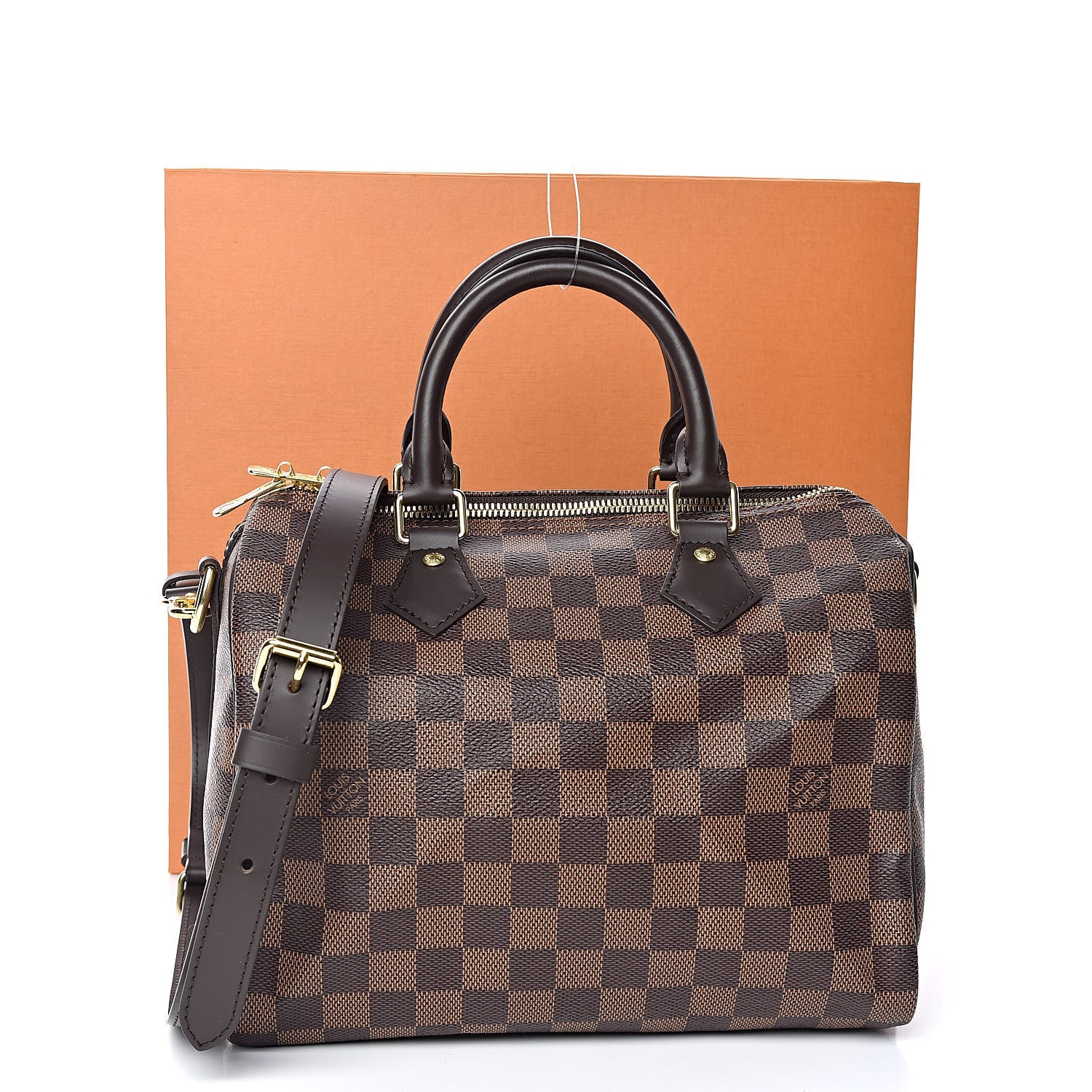 Louis Vuitton Damier Ebene Speedy Bandouliere 25 10 of 10